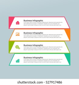 Abstract 3D digital illustration Infographic. Vector illustration can be used for workflow layout, diagram, number options, web design.