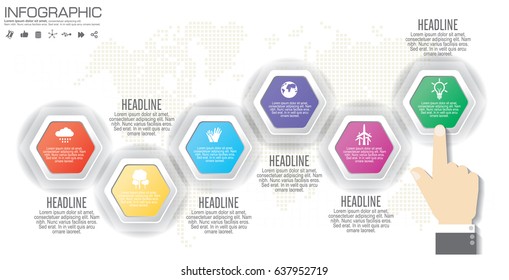 Abstract 3D digital illustration Infographic. Vector illustration can be used for workflow layout, diagram, number options, web design.
