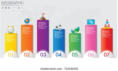 Abstract 3D digital illustration Infographic. Vector illustration can be used for workflow layout, diagram, number options, web design.