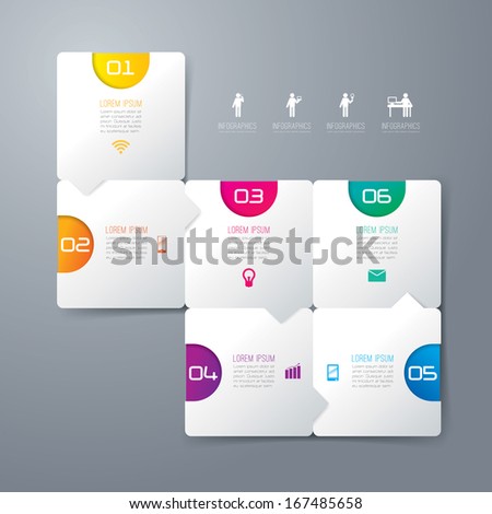 Abstract 3D digital illustration Infographic. Vector illustration can be used for workflow layout, diagram, number options, web design. 