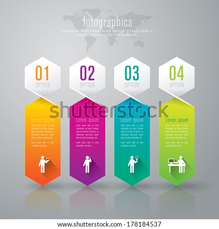 Abstract 3D digital illustration Infographic. Vector illustration can be used for workflow layout, diagram, number options, web design.