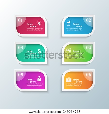Abstract 3D digital illustration Infographic.