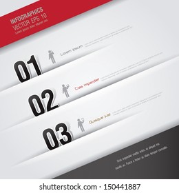 Abstract 3D digital illustration Infographics.