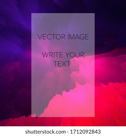 Abstract 3D explosion illustration. Colorful graphic design. Creative  background. Social media template. Vector EPS 10.