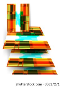 Abstract 3d a few squares of dark color vector background. Eps 10.