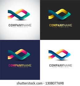 Abstract 3D Fish logo Template for your Company Brand