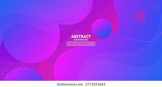 Fundo de fluido 3D abstrato com design de onda azul e roxo. Vetor Eps10