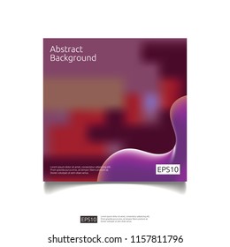 abstract 3d fluid flow color graphic background design. Futuristic cool gradient composition liquid shape for cover, poster, brochure, leaflet, flyer template. Vector illustration