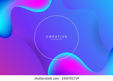 Abstract 3d fluid landing page background. Fluid, liquid, wavy, gradient, flowing, 3d, dynamic shape background. Trendy and modern background color. Flowing banner design template.