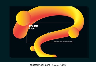 Abstract 3d fluid landing page background. Fluid, liquid, wavy, gradient, flowing, 3d, dynamic shape background. Trendy and modern background color composition eps10 -Vector