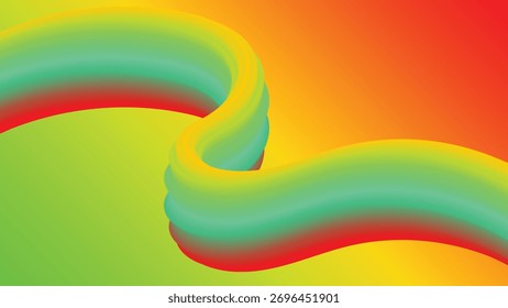 abstract 3d fluid line background with colorful gradient