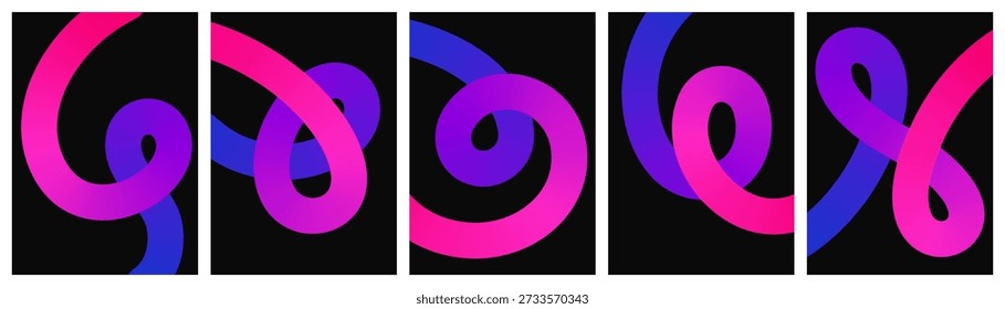 Abstractas tubos gradiente neón