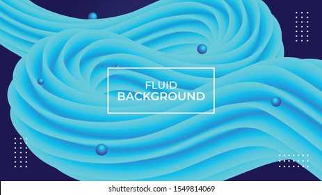 Abstract 3d fluid wavy shape landing page background. Wavy, fluid, liquid, gradient, flowing, 3d, dynamic shapes background.