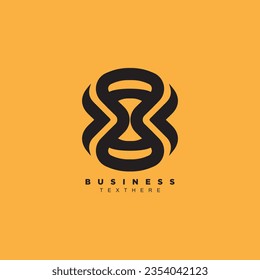 Resumen diseño del logotipo de círculo plegado 3d aislado en fondo amarillo