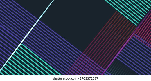 Fundo abstrato da luz da linha futurista 3d com camadas sobrepostas 3d. Vetor abstrato design gráfico banner padrão apresentação fundo papel de parede modelo da web.