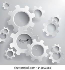 Abstract 3D Gears background