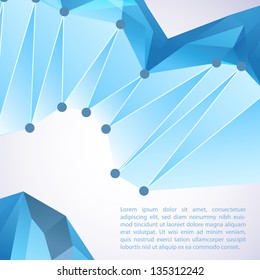 Abstract 3D geometric background
