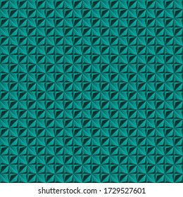 Abstrakter 3D geometrischer Hintergrund mit vier spitzen Sternen. 3d Vektorwandmuster.