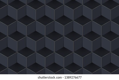 Abstract 3D geometric background. Illustration vector