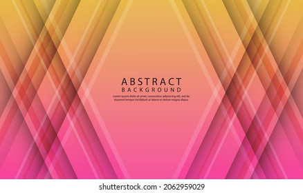 Abstract 3D geometric background overlap layer on bright space with colorful stripes decoration. Modern template element future style concept for flyer, card, cover, brochure, or landing page