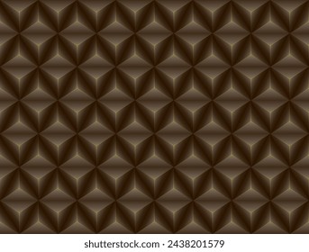 Abstract 3d geometric background with pyramids. Vector illustration