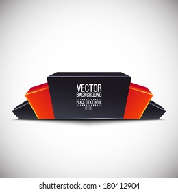 Fundo geométrico 3d abstrato. Formas 3d realistas. Ilustração vetorial