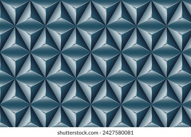 Abstract 3D geometric backgrounds. 3D blue shapes templates. Templates for banner, cover, poster, postcard. Optical 3D art.