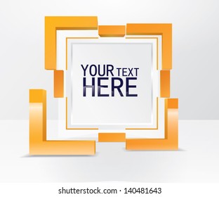 Abstract 3d geometric banner
