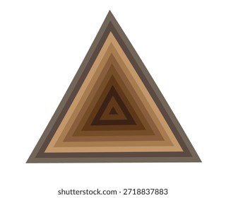Abstrato 3D geométrica marrom triângulo perspectiva arte.