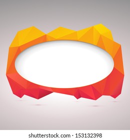 Abstract 3D geometric colorful background