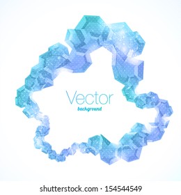 Abstract 3D geometric colorful background. 