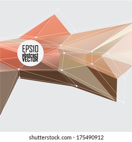 Abstract 3D geometric colorful background