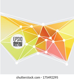 Abstract 3D geometric colorful background