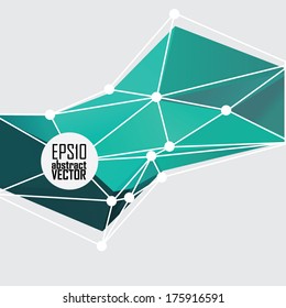 Abstract 3D geometric colorful background