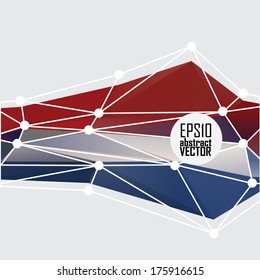 Abstract 3D geometric colorful background