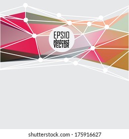 Abstract 3D geometric colorful background