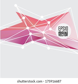 Abstract 3D geometric colorful background