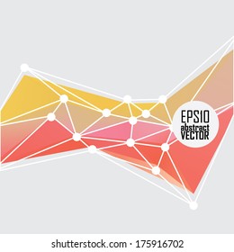 Abstract 3D geometric colorful background
