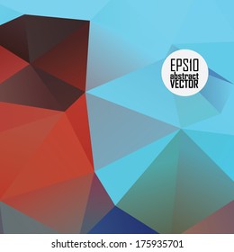 Abstract 3D geometric colorful background