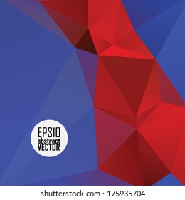 Abstract 3D geometric colorful background