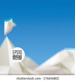 Abstract 3D geometric colorful background