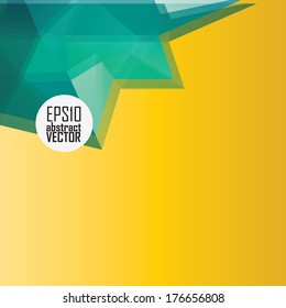 Abstract 3D geometric colorful background