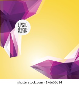 Abstract 3D geometric colorful background