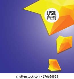 Abstract 3D geometric colorful background