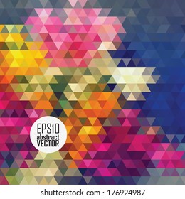 Abstract 3D geometric colorful background