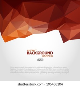 Abstract 3D geometric colorful background. Vector EPS 10 illustration.