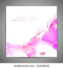 Abstract 3D geometric colorful background.