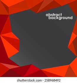Abstract 3D geometric colorful background from triangles. Vector illustration. Eps 10