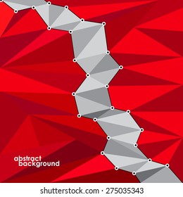 Abstract 3D geometric colorful background from triangles. Vector illustration. Eps 10