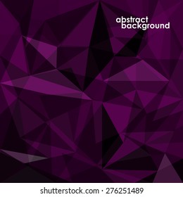 Abstract 3D geometric colorful background from triangles. Vector illustration. Eps 10